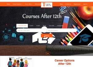 How courseafter12th.com looks like on a tablet such as an iPad.