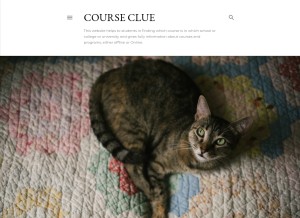 How courseclue.blogspot.com looks like on a tablet such as an iPad.