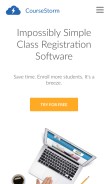 How coursestorm.com looks like on a mobile device such as an iPhone.