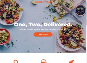 How couryah.com looks like on a tablet such as an iPad.