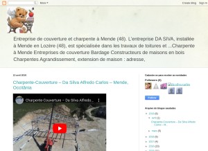 How couverture-et-charpente.blogspot.com looks like on a tablet such as an iPad.