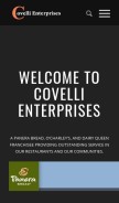 How covelli.com looks like on a mobile device such as an iPhone.