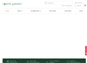 How coventgardenuae.com looks like on a tablet such as an iPad.