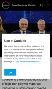 How covestro.com looks like on a mobile device such as an iPhone.