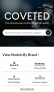 How coveted.com looks like on a mobile device such as an iPhone.