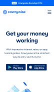 How cowrywise.com looks like on a mobile device such as an iPhone.