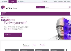 How cpa2biz.com looks like on a tablet such as an iPad.
