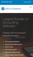 How cpasitesolutions.com looks like on a mobile device such as an iPhone.
