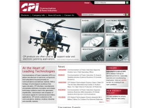 How cpii.com looks like on a tablet such as an iPad.