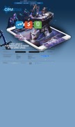 How cpmstar.com looks like on a mobile device such as an iPhone.