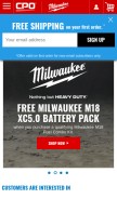 How cpomilwaukee.com looks like on a mobile device such as an iPhone.