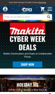 How cpooutlets.com looks like on a mobile device such as an iPhone.