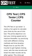 How cpstest.us looks like on a mobile device such as an iPhone.