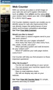 How cqcounter.com looks like on a mobile device such as an iPhone.