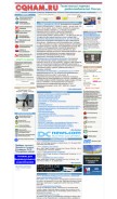 How cqham.ru looks like on a mobile device such as an iPhone.