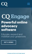 How cqrcengage.com looks like on a mobile device such as an iPhone.