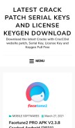 How crackcool.com looks like on a mobile device such as an iPhone.