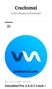 How cracksmal.com looks like on a mobile device such as an iPhone.