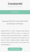 How cracksmid.com looks like on a mobile device such as an iPhone.