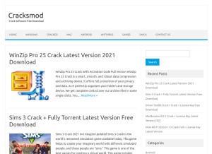 How cracksmod.org looks like on a tablet such as an iPad.