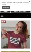 How cracksmokingshirts.com looks like on a mobile device such as an iPhone.