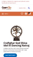 How craftfurnish.com looks like on a mobile device such as an iPhone.
