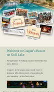How craguns.com looks like on a mobile device such as an iPhone.