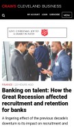How crainscleveland.com looks like on a mobile device such as an iPhone.
