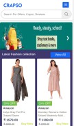 How crapso.com looks like on a mobile device such as an iPhone.