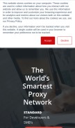 How crawlera.com looks like on a mobile device such as an iPhone.