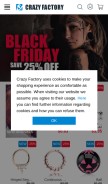 How crazy-factory.com looks like on a mobile device such as an iPhone.
