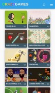 How crazygames.fr looks like on a mobile device such as an iPhone.