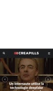 How creapills.com looks like on a mobile device such as an iPhone.