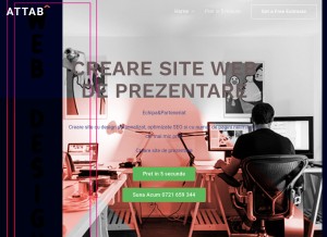 How creare-site-de-prezentare.online looks like on a tablet such as an iPad.