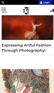 How creativegaga.com looks like on a mobile device such as an iPhone.