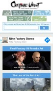 How creativeuncut.com looks like on a mobile device such as an iPhone.