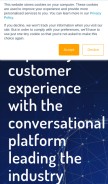 How creativevirtual.com looks like on a mobile device such as an iPhone.