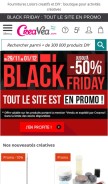 How creavea.com looks like on a mobile device such as an iPhone.
