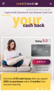 How credit-land.com looks like on a mobile device such as an iPhone.