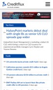 How creditflux.com looks like on a mobile device such as an iPhone.