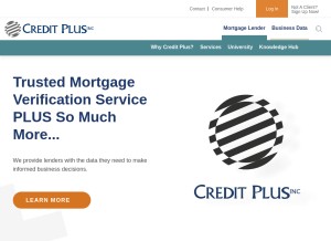 How creditplus.com looks like on a tablet such as an iPad.