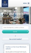 How crestnicholson.com looks like on a mobile device such as an iPhone.