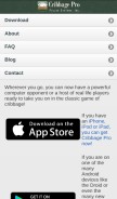 How cribbagepro.net looks like on a mobile device such as an iPhone.