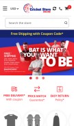 How cricketstoreonline.com looks like on a mobile device such as an iPhone.