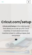 How cricutcomsetup.com looks like on a mobile device such as an iPhone.