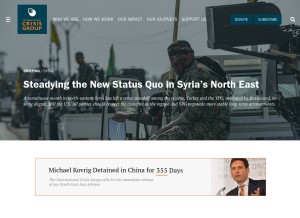 How crisisgroup.org looks like on a tablet such as an iPad.