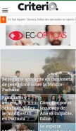 How criteriohidalgo.com looks like on a mobile device such as an iPhone.
