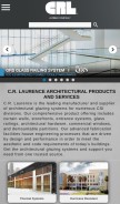 How crl-arch.com looks like on a mobile device such as an iPhone.