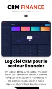 How crmfinance.fr looks like on a mobile device such as an iPhone.