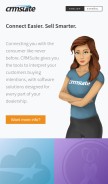 How crmsuite.com looks like on a mobile device such as an iPhone.